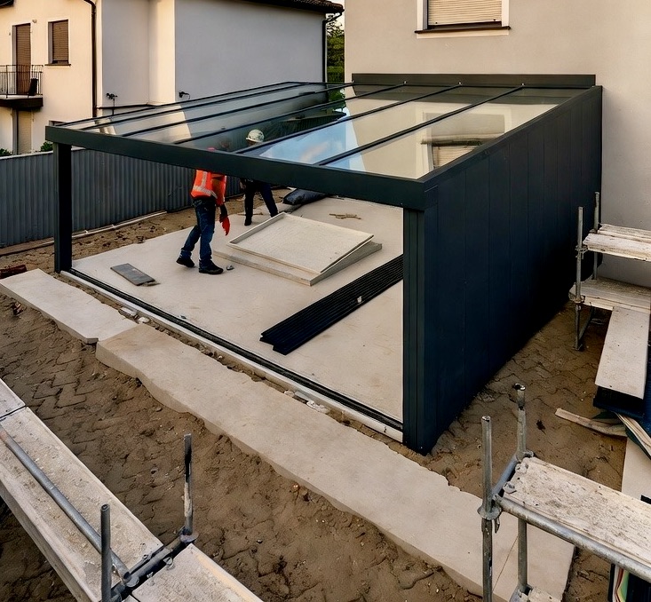 Terrassenüberdachung Aachen Referenz Projekt 1 – Premium Überdachung