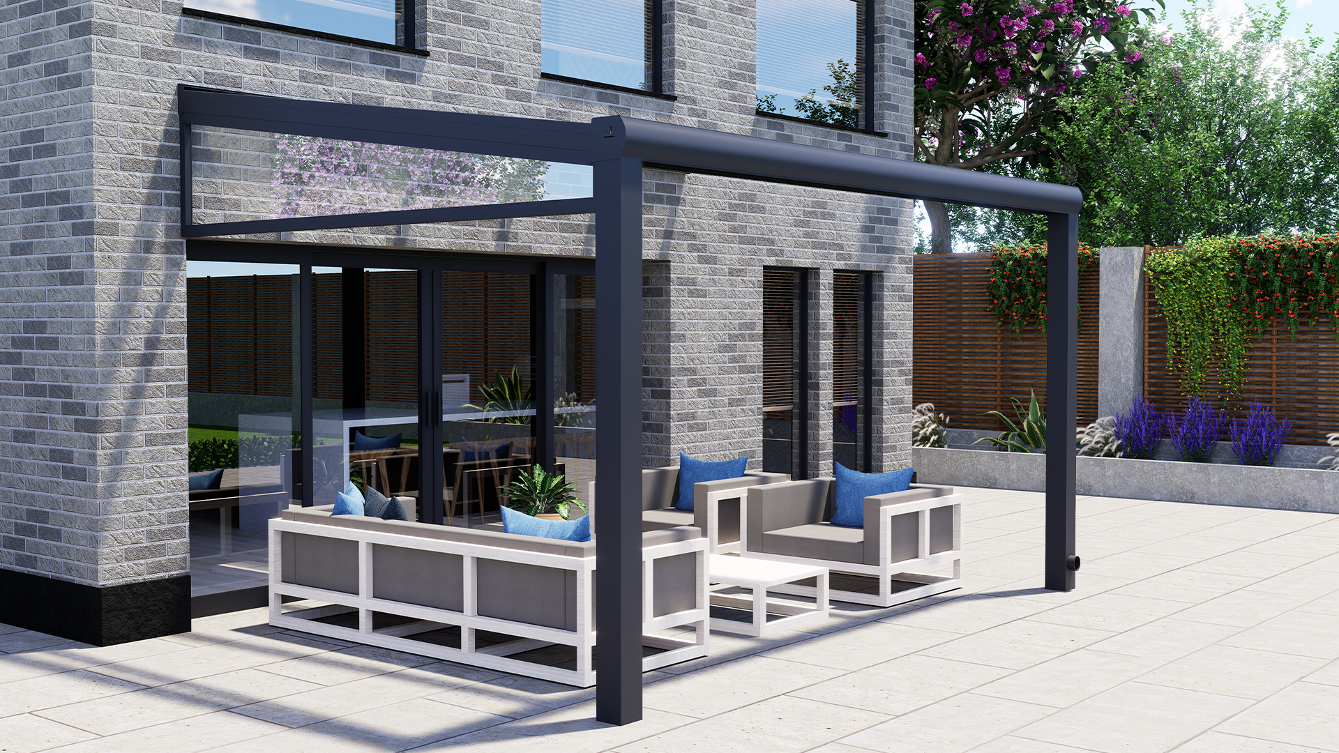 Dreiecksfenster Glas klar rechts